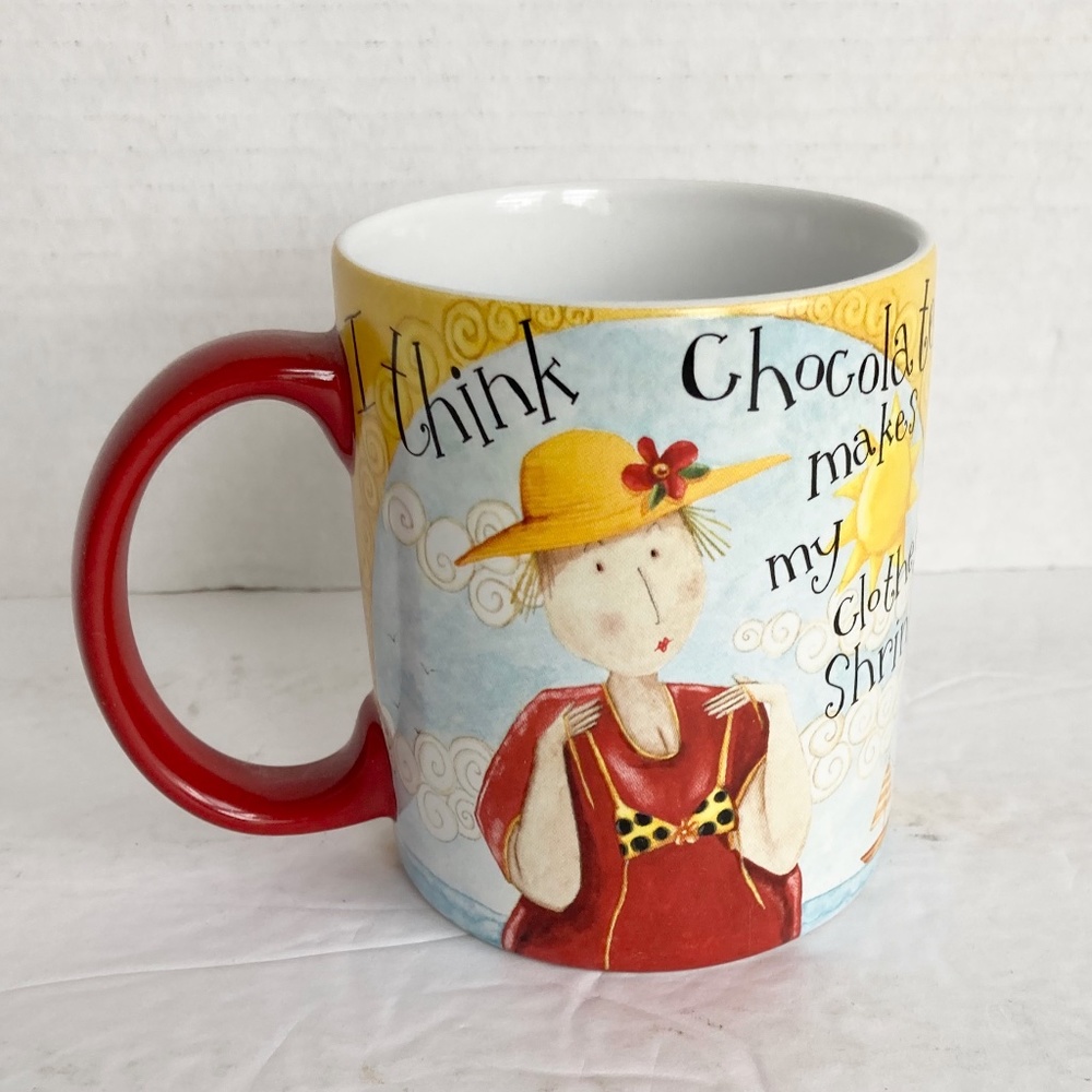 Lang Dan DiPaola Mug Chocolate Makes My Clothes Shrink Coffee Cup